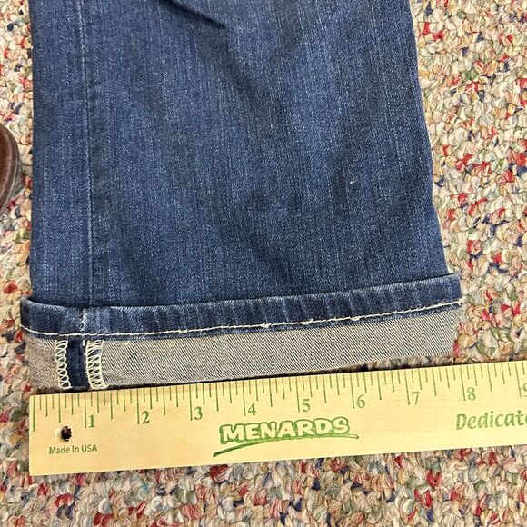 BKE Harper Blue Medium Wash Stretch Mid-Rise Cropped Cuffed Jeans Size 31 (US L) - Picture 15 of 15